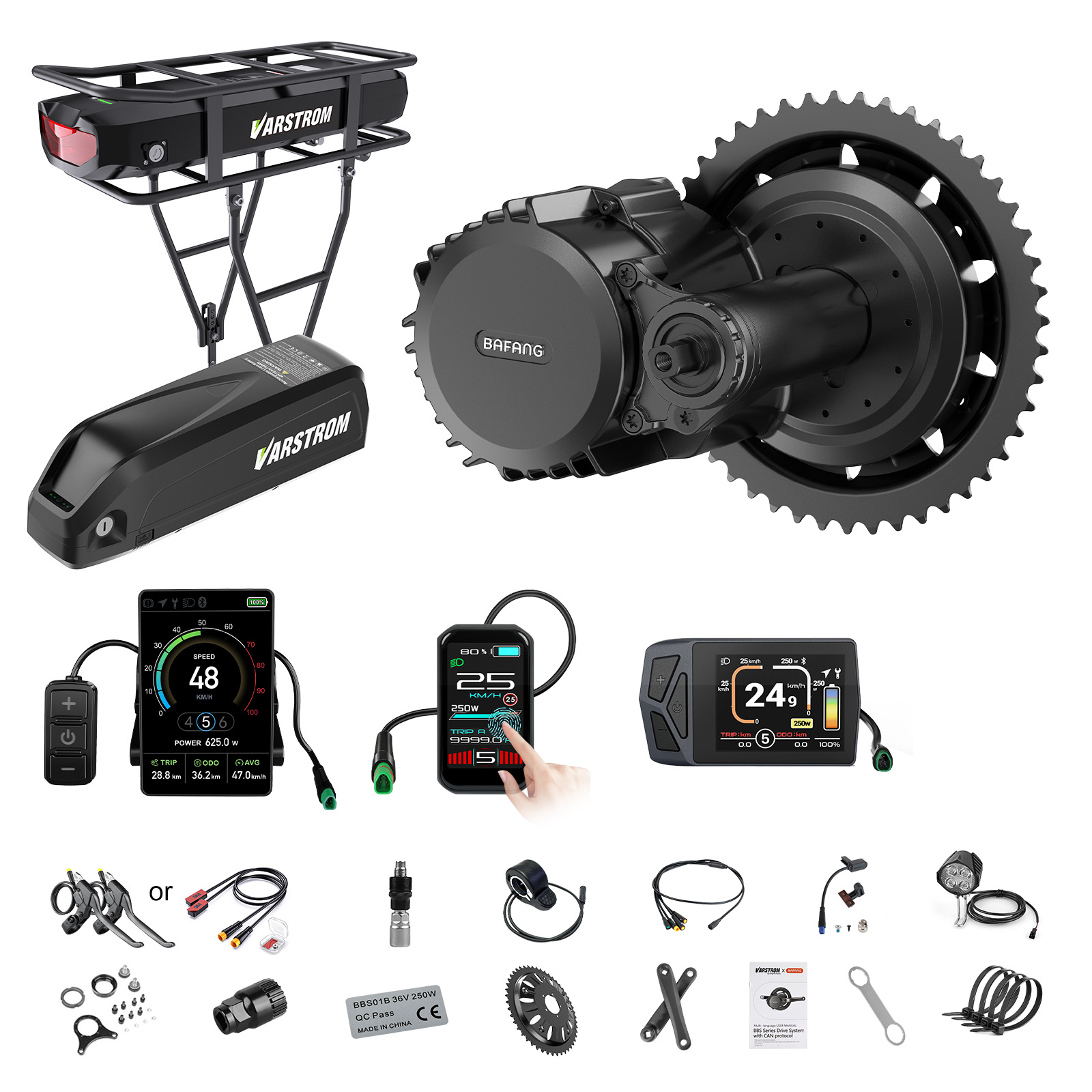 Bafang Bbs02B 48V 750W Mid Drive Kit - [미국 배송] 바팡 모터 750W 48V