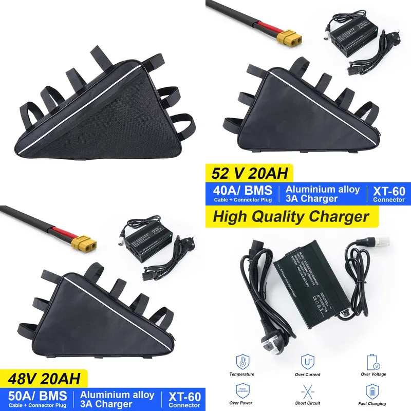 2026 미국 삼각형 리튬 전기 자전거 배터리 48V  - Ebike Battery 52V 20Ah Triangle Pack 리뷰 및 가격