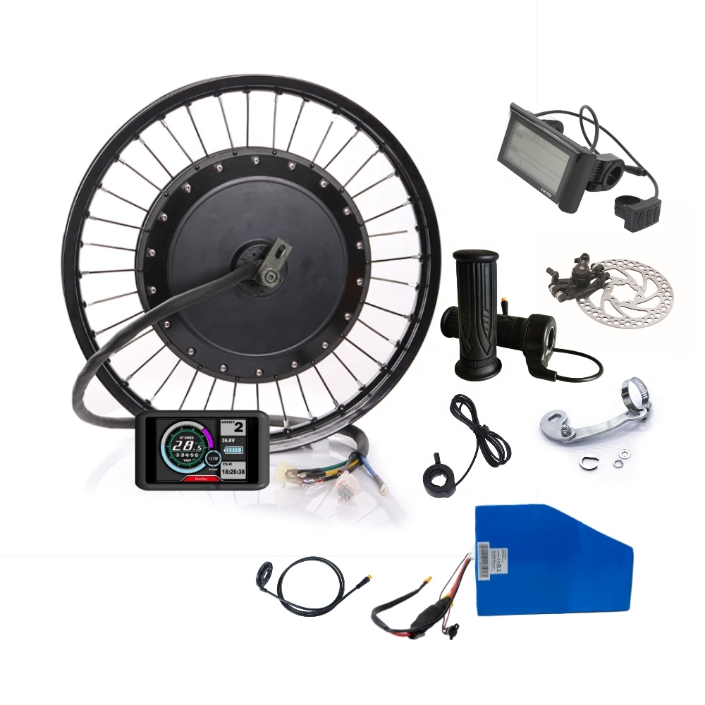 빅 토크 전기 자전거 변환 키트 72V 3000w 50 - 72V 5000W Hub Motor Kit 리뷰 및 가격