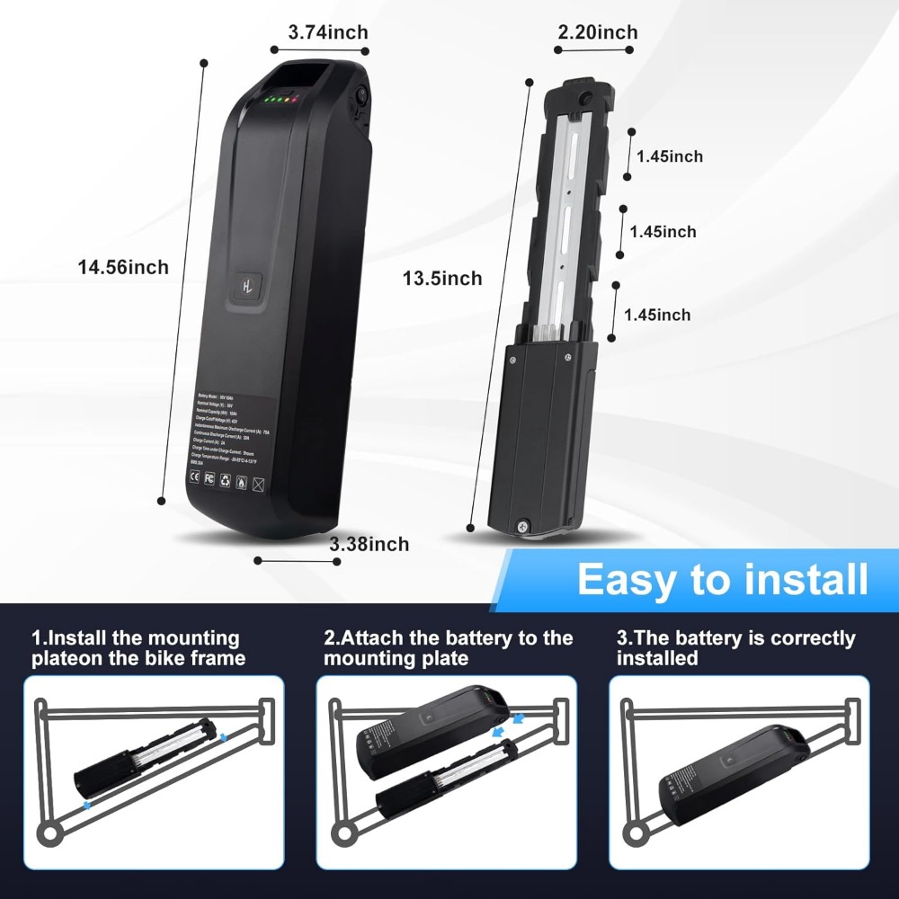 충전기 포함 Hailong Ebike 배터리, 강력한  - Ebike Battery 48V 20Ah Hailong 리뷰 및 가격